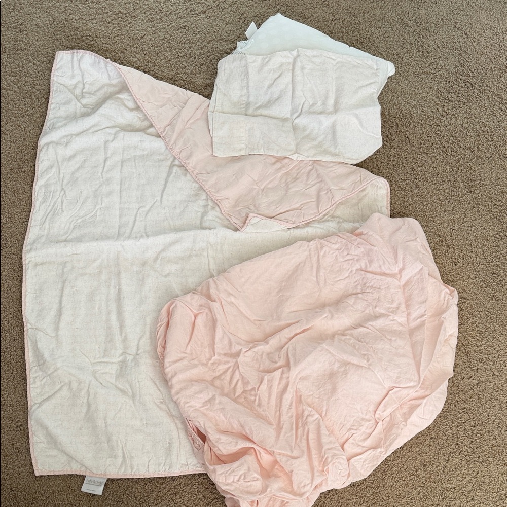 Restoration Hardware Baby & Child Organic Linen Bedding Set